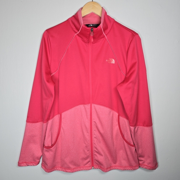 The North Face Women's 100 Confer Pink Full Zip Up Jacket Athleisure Outdoor XL - Picture 2 of 16